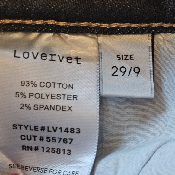 Lovervet By Vervet June High Rise Flare Jeans Size 29/9 - Picture 7 of 7